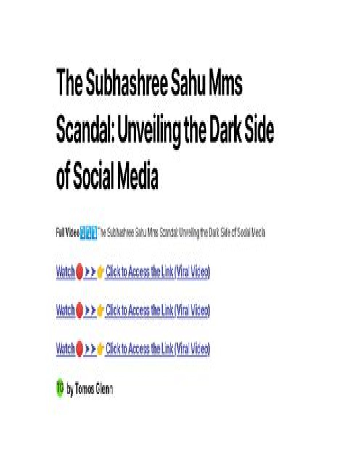 Subhashree MMS Video: The Truth Behind The Controversy